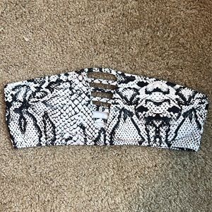 Snake skin bikini top